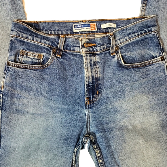 Old Navy Distressed Stretch Boot Cut Jeans - Picture 10 of 10